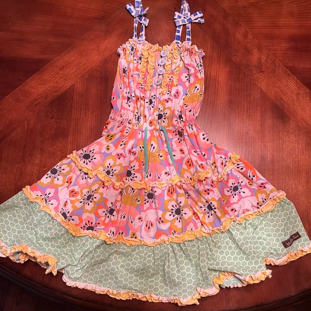 Matilda Jane Floral Kids Dress with Ruffle Details